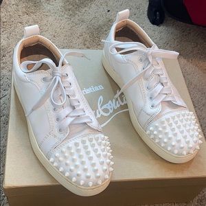 Louboutin white sneakers